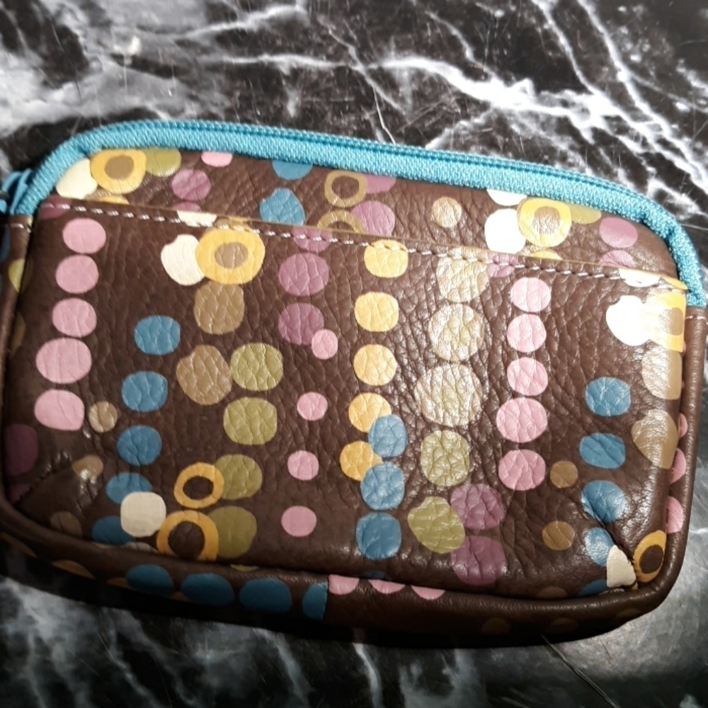 Fossil Wallet Wristlet Clutch Keychain - image 4